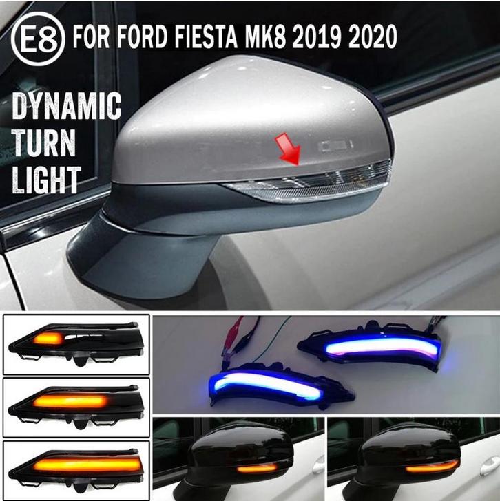 Dynamisch knipperlicht ZWART voor Ford ST Lijn MK8 2018, Auto-onderdelen, Verlichting