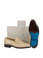 SUTOR MANTELLASSI RRP 6900€ Beige Goodyear Penny Loafer, Nieuw