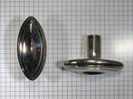 Knop ovaal glans nikkel 67 x 29 mm, Verzenden, Nieuw