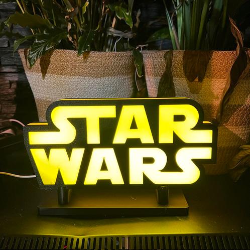 Star Wars Logo LED Lichtbox | 5V USB - Ja, Huis en Inrichting, Lampen | Tafellampen, Nieuw