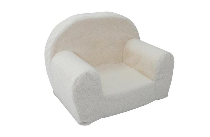 Kinderfauteuil - QUELLE - 60x40x45 cm - boucle - ecru, Kinderen en Baby's, Kinderkamer | Tafels en Stoelen, Nieuw, Ophalen of Verzenden