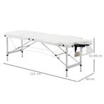 TRUUSK Opvouwbare Massagetafel - Hoogte Verstelbaar - Met Ho, Tuin en Terras, Tuinhuizen, Verzenden, Nieuw