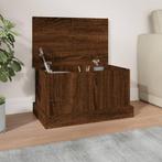 vidaXL Opbergbox 50x30x28 cm bewerkt hout bruin eikenkleur, Huis en Inrichting, Woonaccessoires | Kisten, Verzenden, Nieuw