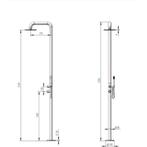 Buitendouche vrijstaand Fortifura Outdoor Deluxe Regendouche, Ophalen of Verzenden, Nieuw
