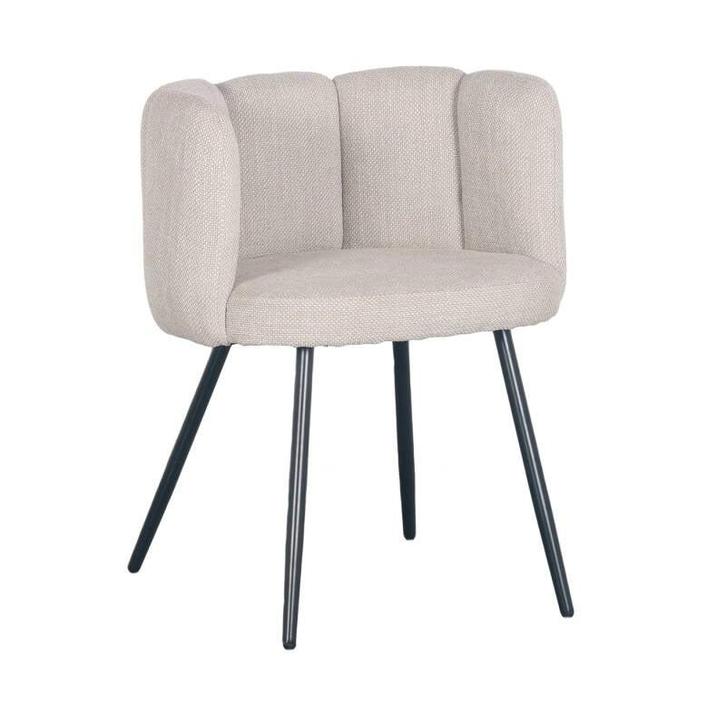 Eetkamerstoelen High Five | Off White Chenille | Japandi | 1, Huis en Inrichting, Stoelen, Ophalen