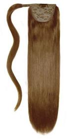 Remy Human Hair Extensions Ponytail straight bruin 6#, Nieuw