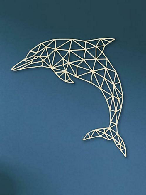 Geometrische Dolfijn / Dieren, Huis en Inrichting, Woonaccessoires | Overige, Nieuw, Ophalen of Verzenden