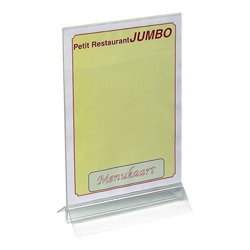 Menu Standaard | A4 | Transparant Plexiglas | 230x325(h)mm, Zakelijke goederen, Horeca | Keukenapparatuur, Nieuw in verpakking