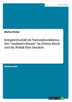 9783668171893 Kriegswirtschaft im Nationalsozialismus. De..., Verzenden, Nieuw, Markus Becker