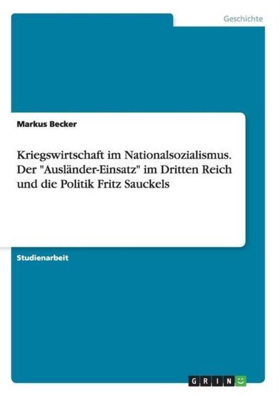 9783668171893 Kriegswirtschaft im Nationalsozialismus. De..., Boeken, Studieboeken en Cursussen, Nieuw, Verzenden