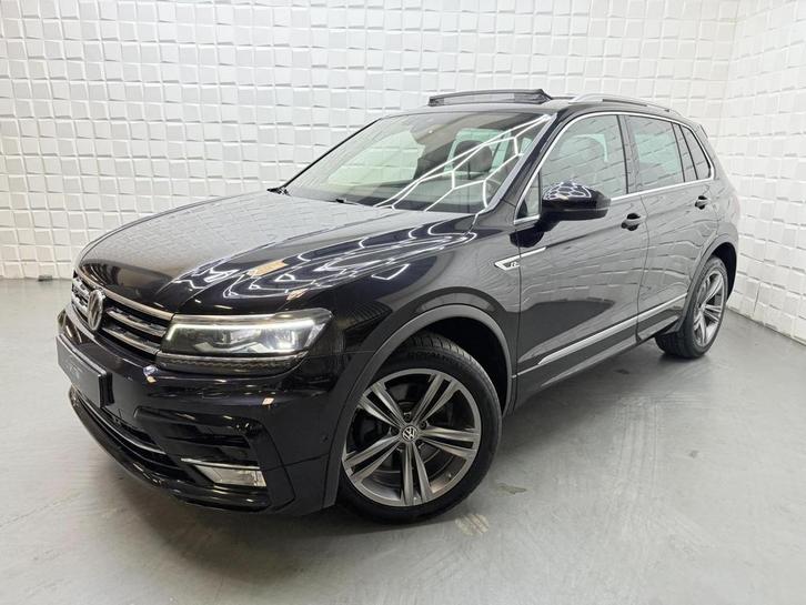 Zakelijke Lease |  Volkswagen Tiguan 2.0 TSI 4Motion 2x R LI, Auto's, Volkswagen, Onderhoudsboekje, Lease, Zwart, Automaat, SUV of Terreinwagen