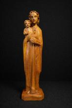 Beeld, Heilige Maria met kindje Jezus - 31 cm - Hout