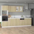 vidaXL 7-delige Keukenkastenset Lyon bewerkt hout sonoma, Huis en Inrichting, Verzenden, Nieuw, Bruin