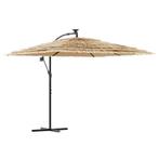 Bruine Tuinparasol 269x269cm - OP=OP! - Stalen Paal, Ophalen of Verzenden, Nieuw