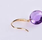 Oorbellen - 18 karaat Geel goud - 14.85ct. tw. Amethist, Nieuw