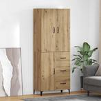 vidaXL Highboard Artisan Eiken 69,5 x 34 x 180 cm Bewerkt, Minder dan 50 cm, Verzenden, Nieuw, Minder dan 100 cm