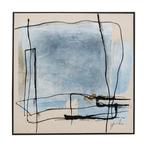 *WOONWINKEL* Kare Design Dust Blue Abstract Schilderij Beige, Huis en Inrichting, Woonaccessoires | Schilderijen, Tekeningen en Foto's