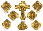 Kruis (8) - Koper - delen van een processiekruis, Toscane,, Antiek en Kunst, Antiek | Overige Antiek