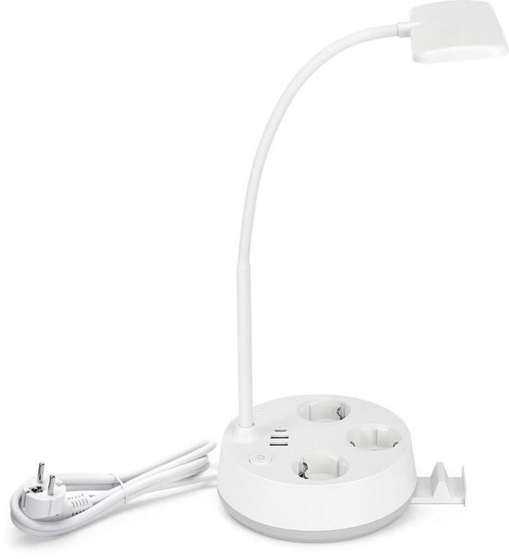 Bureaulamp - Tafellamp - Tafellamp slaapkamer - Wit - Aigost, Huis en Inrichting, Lampen | Tafellampen, Zo goed als nieuw, Verzenden