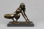 sculptuur, Female Nude - 3 kg - 19 cm - Gepatineerd brons