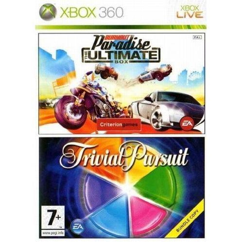 Burnout Paradise: The Ultimate Box & Trivial Pursuit Xbox, Spelcomputers en Games, Games | Xbox 360, Zo goed als nieuw, Racen en Vliegen