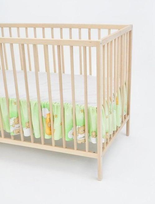 Comfortabele en Stijlvolle Bedbumper - Groen Beertjes - 1..., Kinderen en Baby's, Babywiegjes en Ledikanten, Nieuw, Ledikant, Ophalen of Verzenden