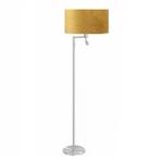 Highlight vloerlamp met leeslamp Zilver E27 160 cm Incl., Nieuw, Ophalen of Verzenden, Metaal