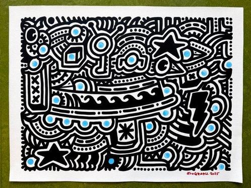 Ottograph (XX-XXI) - Laying down the law XL, Antiek en Kunst, Kunst | Schilderijen | Modern