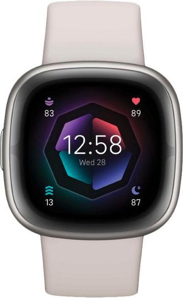 Fitbit Sense 2 Ivoorwit/platina slimme horloges beschikbaar voor biedingen