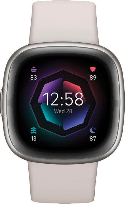 Fitbit Sense 2 Ivoorwit/platina slimme horloges, Sieraden, Tassen en Uiterlijk, Smartwatches, Verzenden