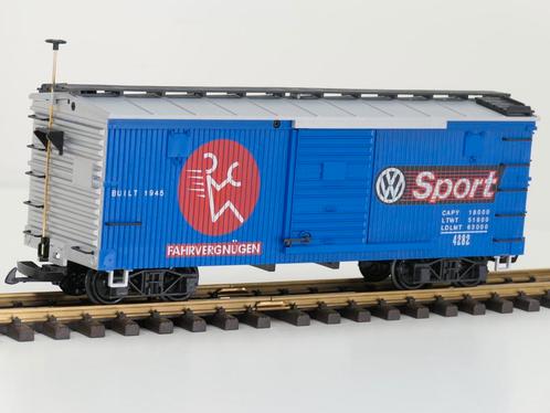LGB 4290 VW Sport Boxcar Volks Wagen (grootspoor), Hobby en Vrije tijd, Modeltreinen | Overige schalen, Overige typen, Zo goed als nieuw
