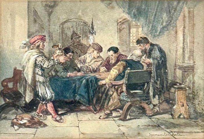 Herman ten Kate (1822-1891) - Having A Drink, Antiek en Kunst, Kunst | Schilderijen | Klassiek