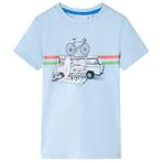 vidaXL Kindershirt 128 lichtblauw, Verzenden, Nieuw