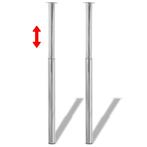 Telescopische Tafelpoten Chroom - Tweedekansje - OP = OP!, Huis en Inrichting, Tafelpoot, Minder dan 50 cm, 100 tot 150 cm, Nieuw
