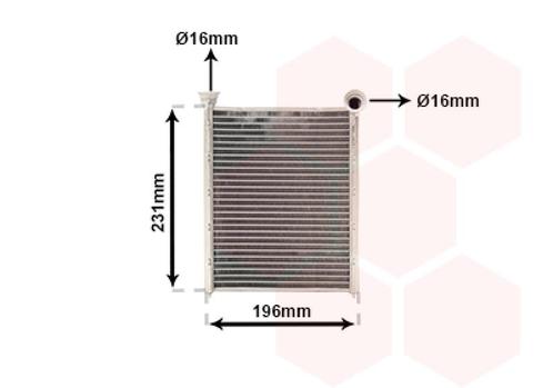 KACHEL RADIATEUR VOOR CITROEN C4 B7 2010-2018, Auto-onderdelen, Airco en Verwarming, Nieuw, Ophalen of Verzenden