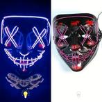 Halloween masker - LED  Wit, Verzamelen, Ophalen of Verzenden, Nieuw