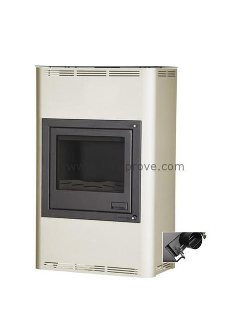 Aquaflame 25 cv-houtkachel Gebroken wit Handmatige bediening, Doe-het-zelf en Verbouw, Geisers en Boilers, Verzenden
