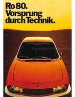 1972 NSU RO 80 BROCHURE DUITS, Boeken, Nieuw, Author