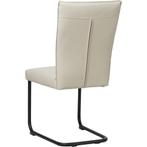 Leren eetkamerstoel Retro - Toledo Misty (crème) -, Huis en Inrichting, Nieuw, Leer, Ophalen of Verzenden, Eén