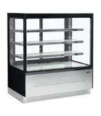 Koelvitrine LPD1203F/BLACK | 3 Glazen planken, Verzenden, Nieuw in verpakking