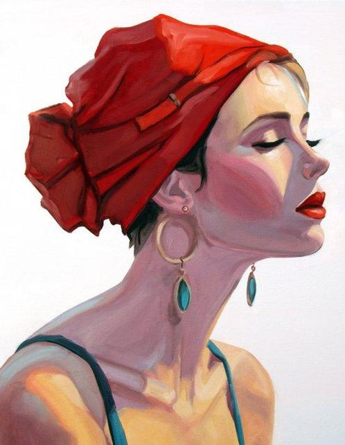 Christophe Gastaldi - Baigneuse - XL, Antiek en Kunst, Kunst | Schilderijen | Modern