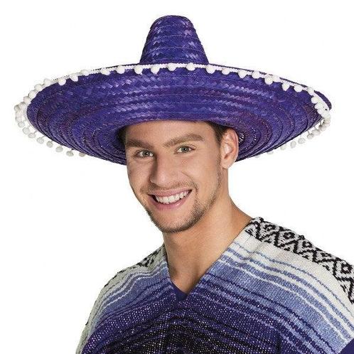 Paarse Sombrero Fernando Mexico, Kleding | Dames, Carnavalskleding en Feestkleding, Verzenden