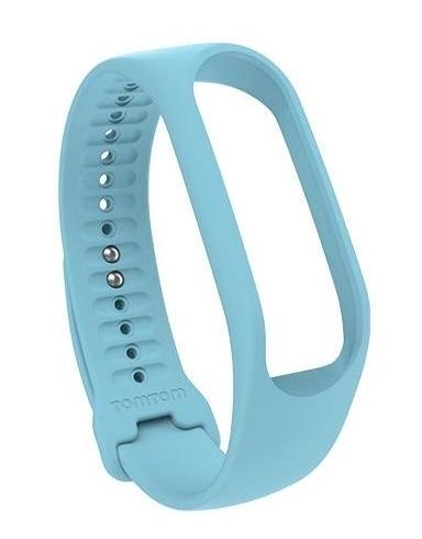 TomTom Touch Sports Fitness Tracker bandje - Lichtblauw - Sm, Sieraden, Tassen en Uiterlijk, Smartwatches, Zo goed als nieuw, Verzenden