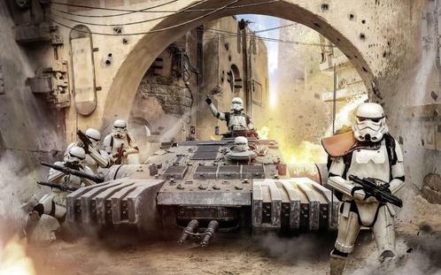 Star Wars Tanktrooper fotobehang, vliesbehang 400 x 250 cm, Kinderen en Baby's, Kinderkamer | Inrichting en Decoratie, Wanddecoratie