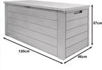 Tweedekans | Deuba Kussenbox Woody 120cm grijs hout-look –, Ophalen of Verzenden, Gebruikt, Deuba