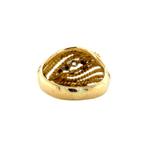 Gouden rijring met diamant 18 krt, Sieraden, Tassen en Uiterlijk, Ringen, Ophalen of Verzenden, Nieuw