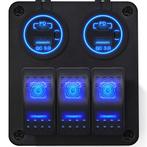 ProRide Schakelpaneel 12V voor Auto/Boot - USB/USB C, Auto-onderdelen, Dashboard en Schakelaars, Verzenden, Nieuw