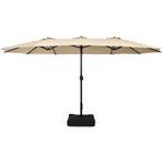 LIVSK Dubbelzijdige Parasol - Groot Schaduwoppervlak 451,5 c, Tuin en Terras, Parasols, Verzenden, Nieuw