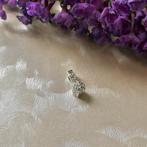 Witgouden ZINZI hanger met diamant; 0,09 ct., Sieraden, Tassen en Uiterlijk, Ophalen of Verzenden, Gebruikt, Goud, Overige merken