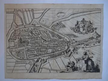 Gravure stad Zierikzee Zieric-zee J. Luyken Smallegange 1696 beschikbaar voor biedingen